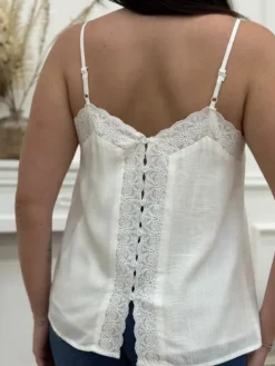 Outlet Top Leia Blanc Tops & Teeshirts