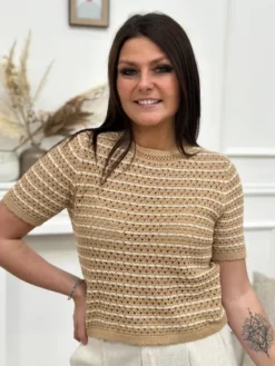 Best Sale Top Valentina Camel Tops & Teeshirts