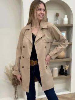 Sale Trench Claire Camel Manteaux|Vestes