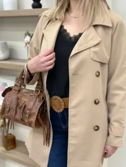 Sale Trench Claire Camel Manteaux|Vestes