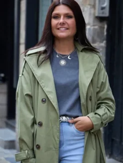 Shop Trench Elise Kaki Vestes