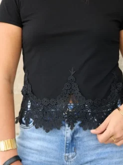 Discount Tshirt Eurydice Noir Tops & Teeshirts