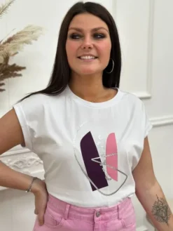 Discount Tshirt Fiona Blanc Tops & Teeshirts