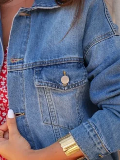 New Veste Amandine Bleu Jeans Vestes