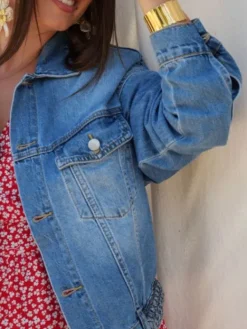 New Veste Amandine Bleu Jeans Vestes
