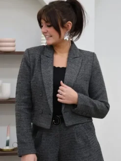 Online Veste courte Elvy Gris fonce Vestes