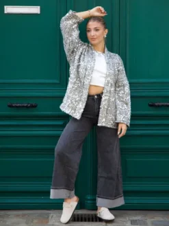 Clearance Veste Elise Argenté Vestes