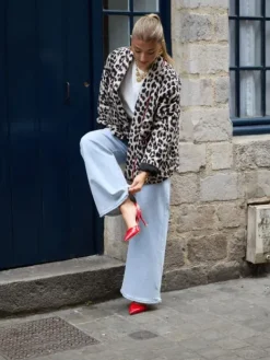 Clearance Veste Ortence Leopard Vestes