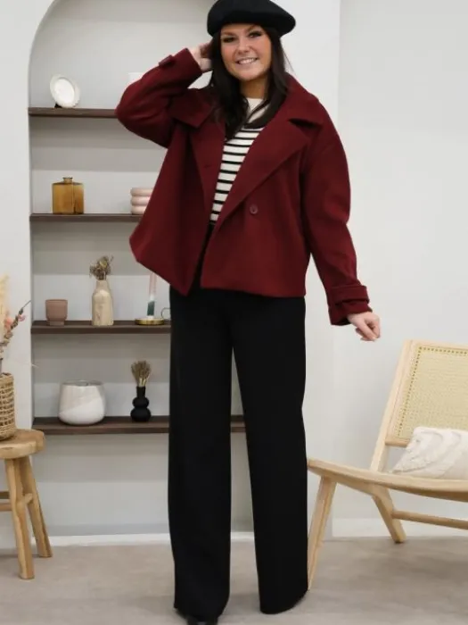 Sale Veste Rachelle Bordeaux Vestes